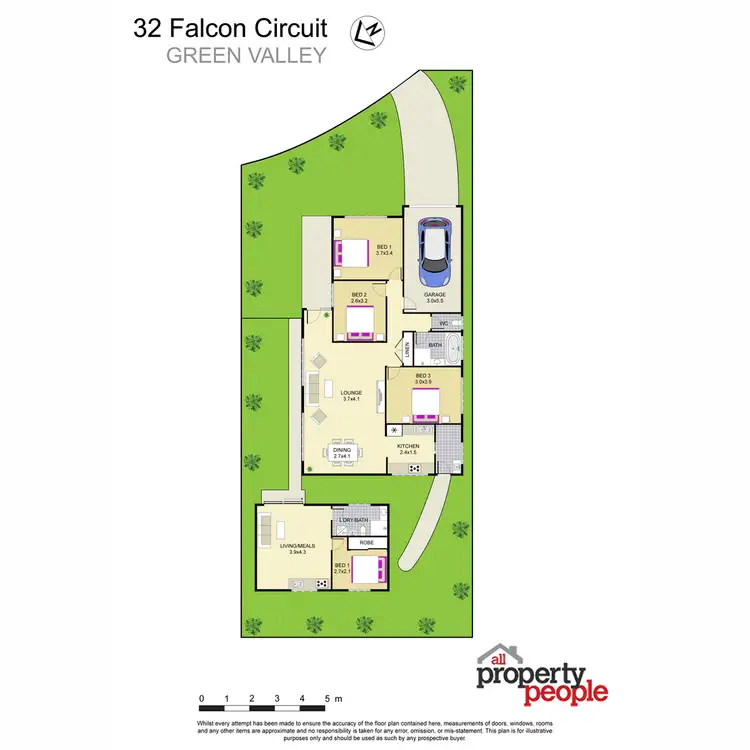 Floorplan of Homely house listing, 32 Falcon Circuit, Green Valley NSW 2168