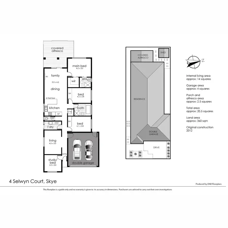 Floorplan of Homely house listing, 4 Selwyn Court, Skye VIC 3977