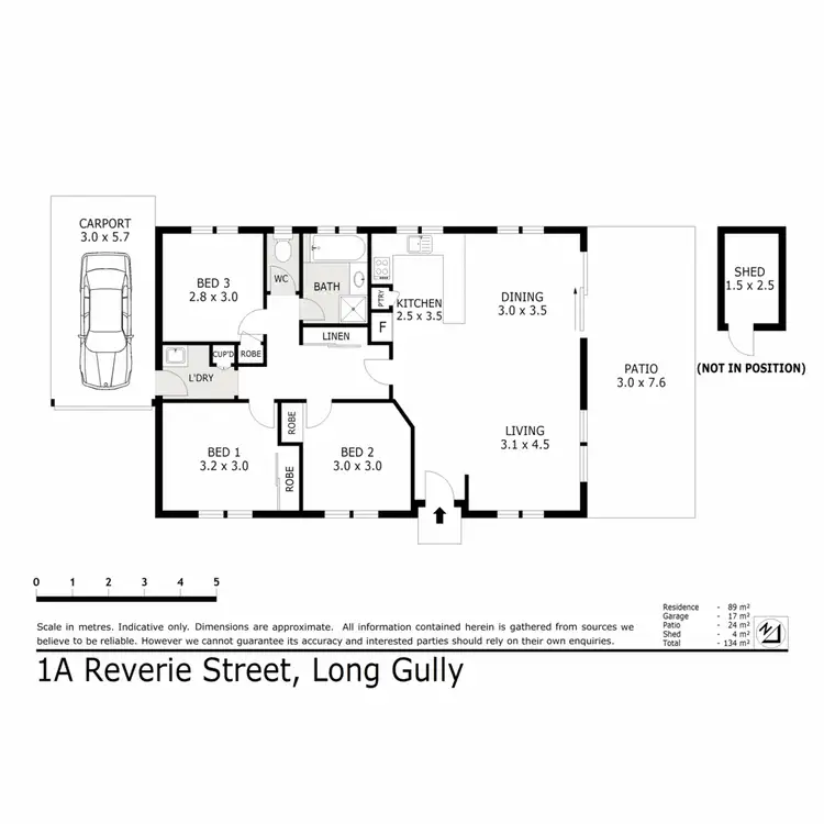 Floorplan of Homely house listing, 1A Reverie Street, Long Gully VIC 3550