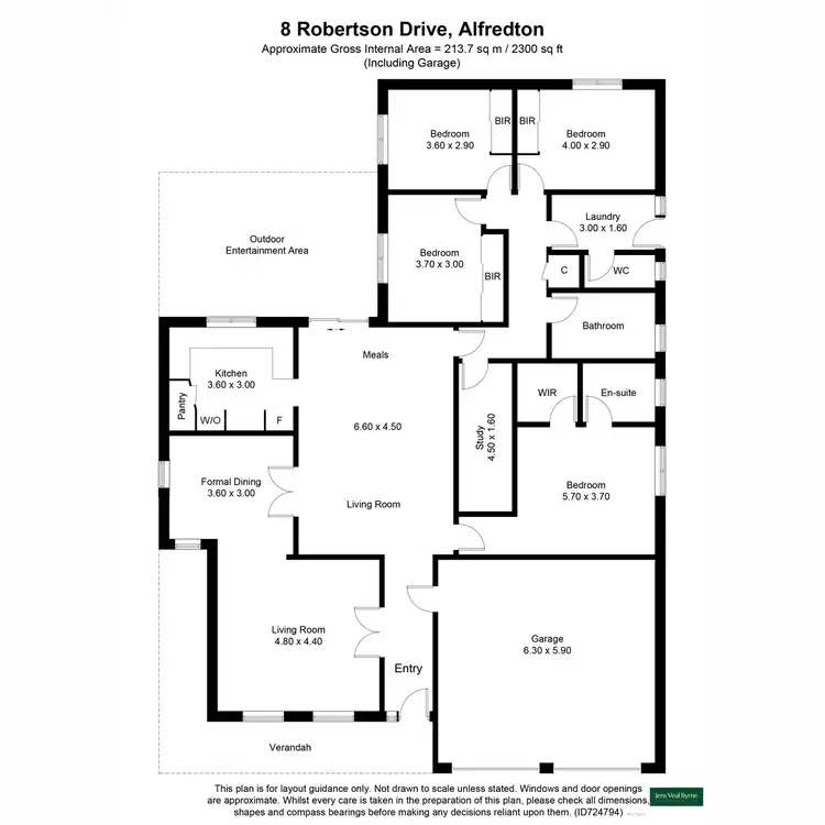 Floorplan of Homely house listing, 8 Robertson Drive, Alfredton VIC 3350