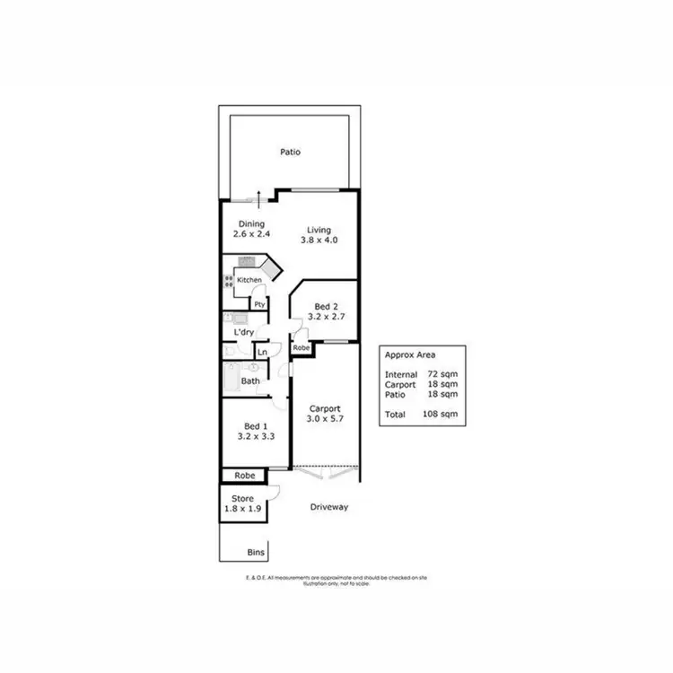 Floorplan of Homely villa listing, 42/4 Bellion Drive, Hamilton Hill WA 6163