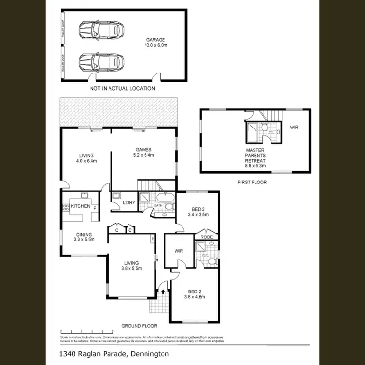 Floorplan of Homely house listing, 1340 Raglan Parade, Dennington VIC 3280