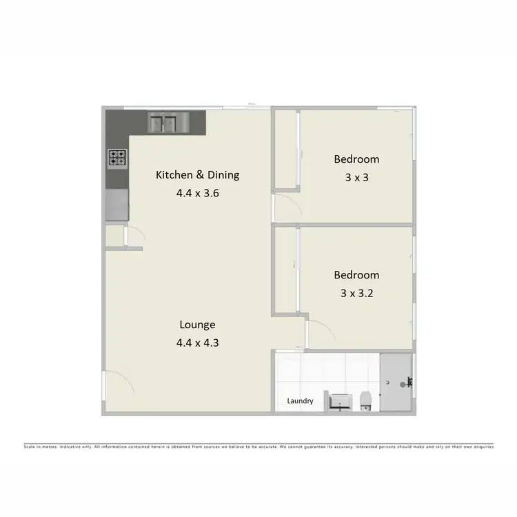 Floorplan of Homely apartment listing, 21/20 McConnell Street, Spring Hill QLD 4000