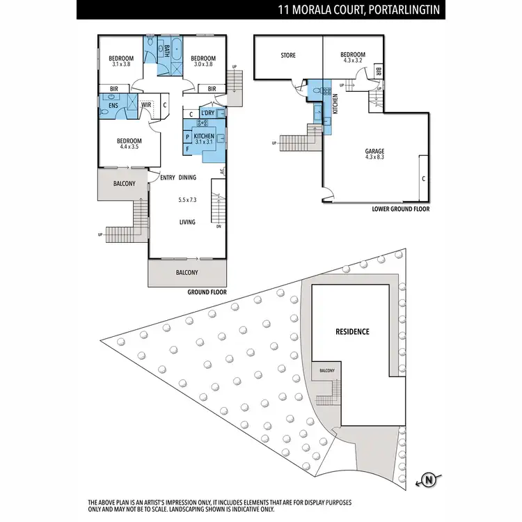 Floorplan of Homely house listing, 11 Morala Court, Portarlington VIC 3223