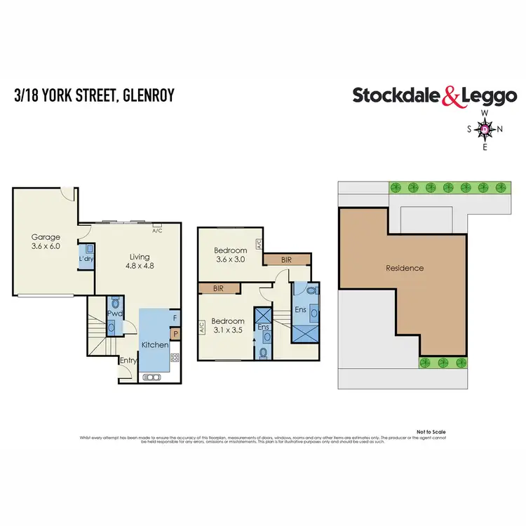 Floorplan of Homely townhouse listing, 3/18 York Street, Glenroy VIC 3046
