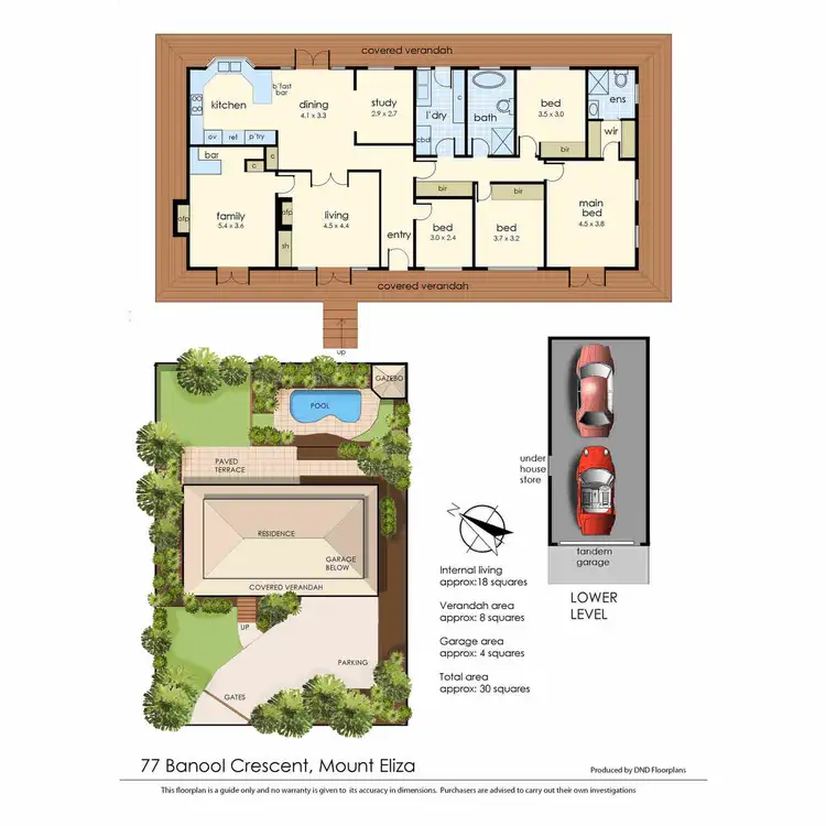 Floorplan of Homely house listing, 77 Banool Crescent, Mount Eliza VIC 3930