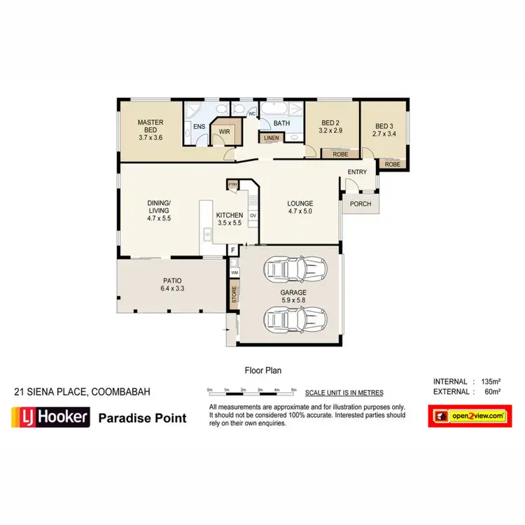 Floorplan of Homely house listing, 21 Siena Place, Coombabah QLD 4216