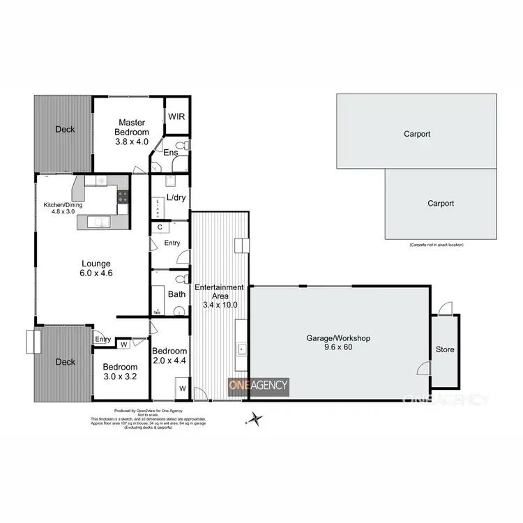 Floorplan of Homely house listing, 57 Amaroo Drive, Edgcumbe Beach TAS 7321