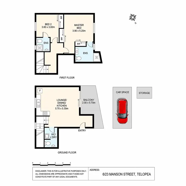 Floorplan of Homely unit listing, 6/23 Manson Street, Telopea NSW 2117