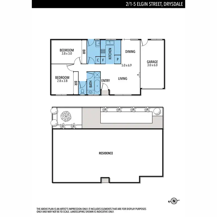 Floorplan of Homely unit listing, 2/1-5 Elgin Street, Drysdale VIC 3222