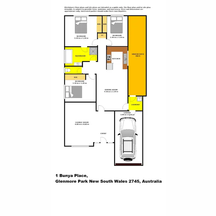 Floorplan of Homely house listing, 1 Bunya Place, Glenmore Park NSW 2745