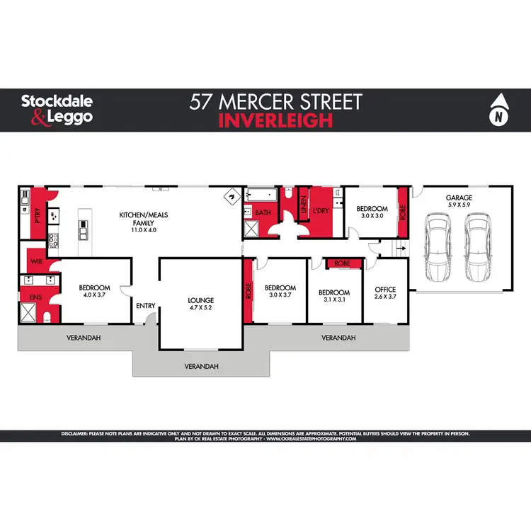 Floorplan of Homely house listing, 57 Mercer Street, Inverleigh VIC 3321