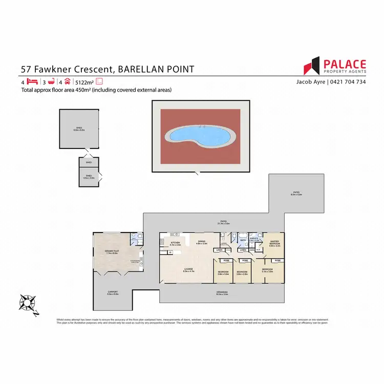 Floorplan of Homely house listing, 59 Fawkner Crescent, Barellan Point QLD 4306