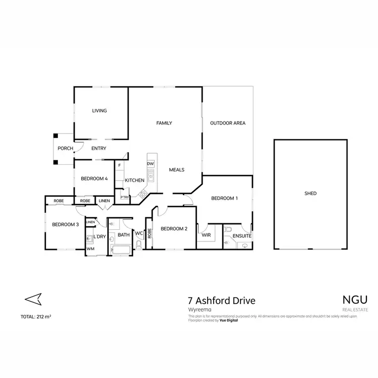 Floorplan of Homely house listing, 7 Ashford Drive, Wyreema QLD 4352