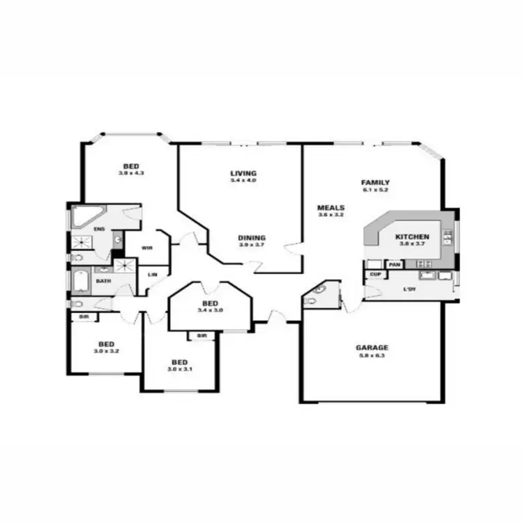Floorplan of Homely house listing, 43 Riverpark Drive, Karalee QLD 4306