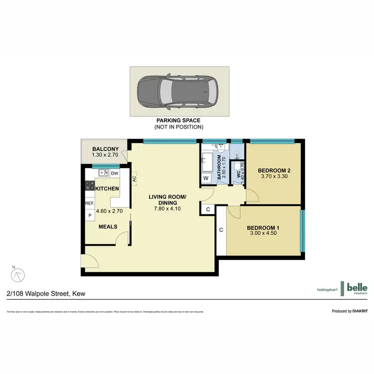Floorplan of Homely apartment listing, 2/108 Walpole Street, Kew VIC 3101