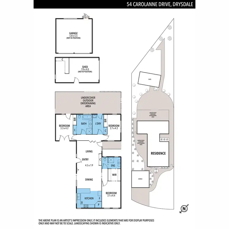 Floorplan of Homely house listing, 54 Carolanne Drive, Drysdale VIC 3222