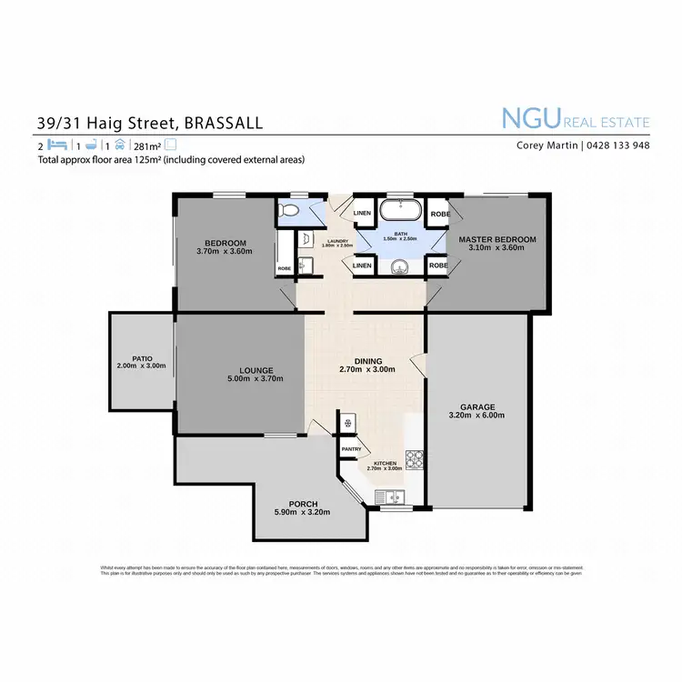 Floorplan of Homely unit listing, 39/31 Haig Street, Brassall QLD 4305