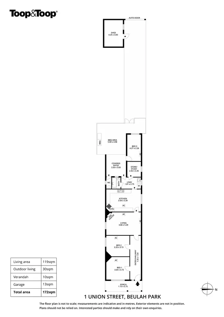 Floorplan of Homely house listing, 1 Union Street, Beulah Park SA 5067