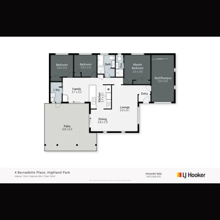Floorplan of Homely house listing, 4 Bernadette Place, Highland Park QLD 4211