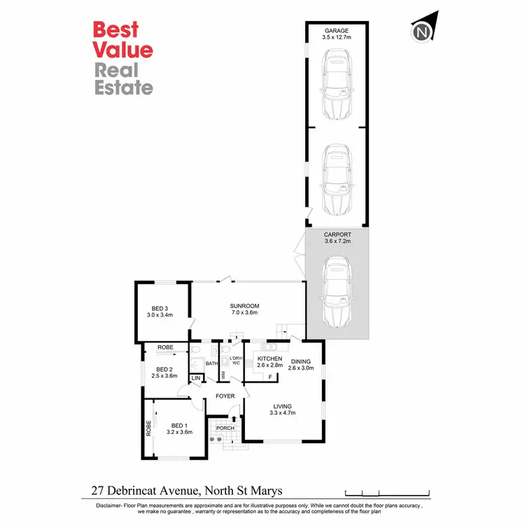 Floorplan of Homely house listing, 27 Debrincat Avenue, North St Marys NSW 2760