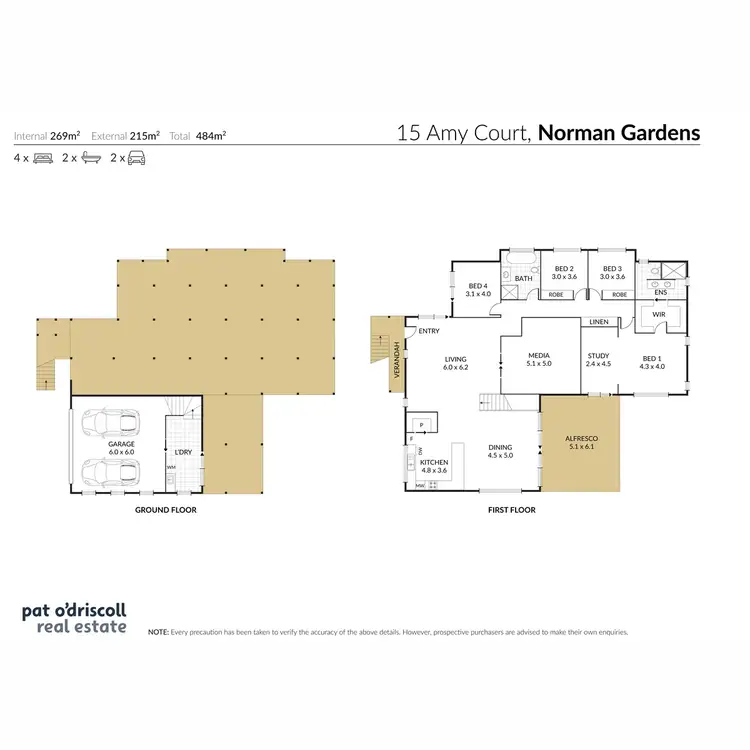 Floorplan of Homely house listing, 15 Amy Court, Norman Gardens QLD 4701