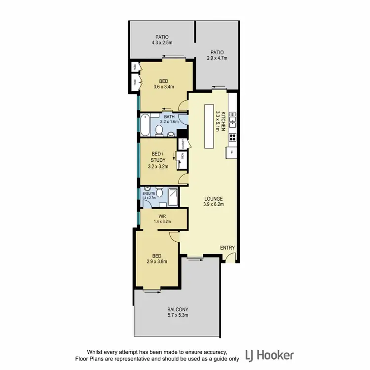 Floorplan of Homely unit listing, 1/56 Hilltop Avenue, Chermside QLD 4032