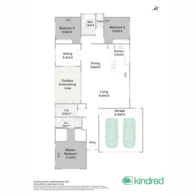 Floorplan of Homely house listing, 24 Alicia Circuit, Little Mountain QLD 4551