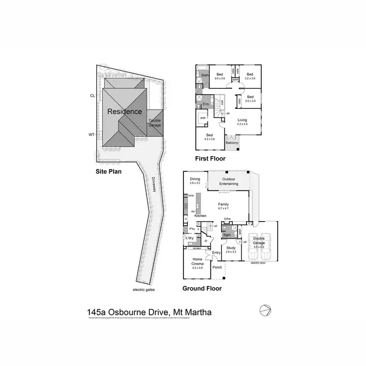 Floorplan of Homely house listing, 145a Osborne Drive, Mount Martha VIC 3934