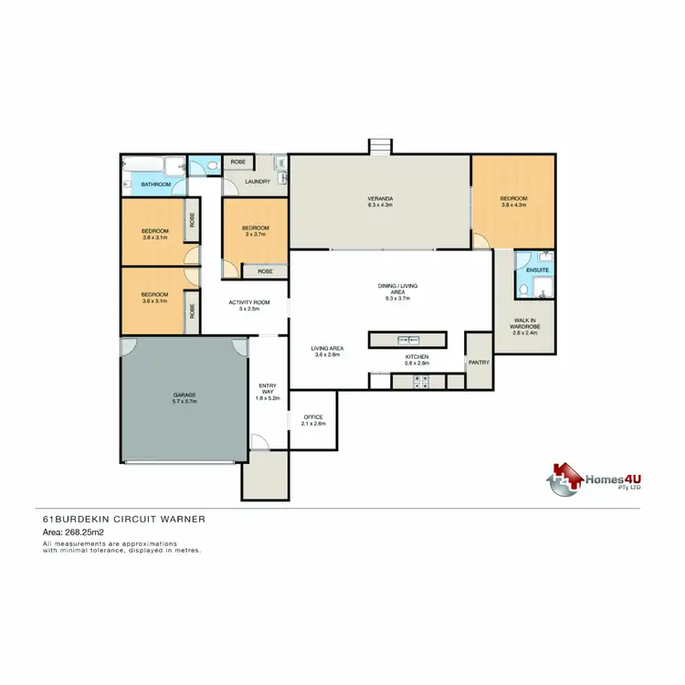 Floorplan of Homely house listing, 61 Burdekin Circuit, Warner QLD 4500