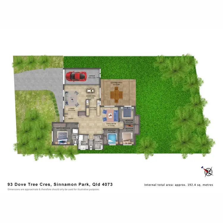 Floorplan of Homely house listing, 93 Dove Tree Crescent, Sinnamon Park QLD 4073