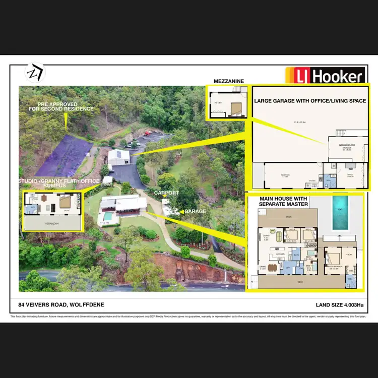 Floorplan of Homely rural property listing, 84 Veivers Road, Wolffdene QLD 4207