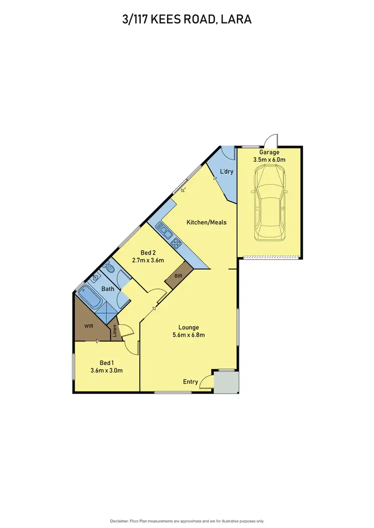 Floorplan of Homely house listing, 3/117 Kees Road, Lara VIC 3212