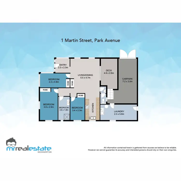 Floorplan of Homely house listing, 1 Martin Street, Park Avenue QLD 4701