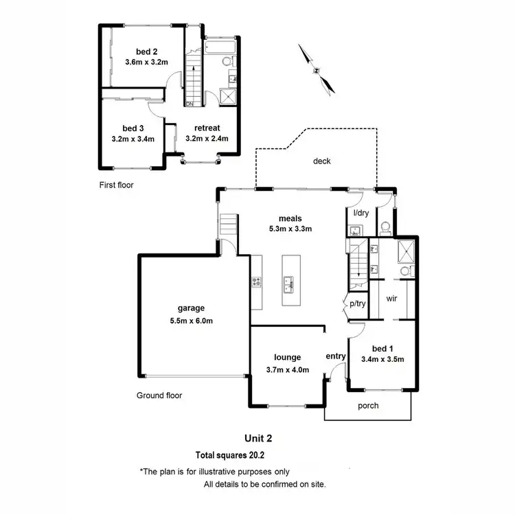 Floorplan of Homely townhouse listing, 2 Riverflat Close, Healesville VIC 3777