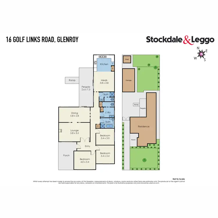 Floorplan of Homely house listing, 16 Golf Links Road, Glenroy VIC 3046