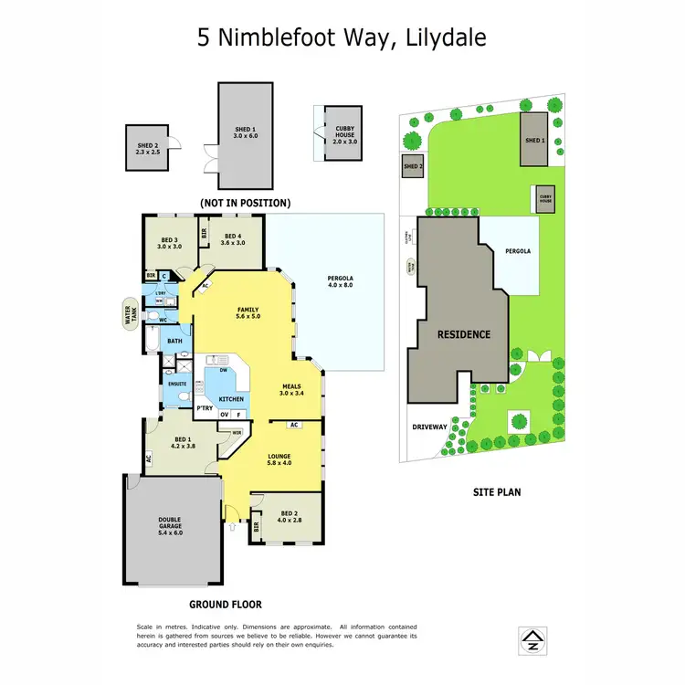 Floorplan of Homely house listing, 5 Nimblefoot Way, Lilydale VIC 3140