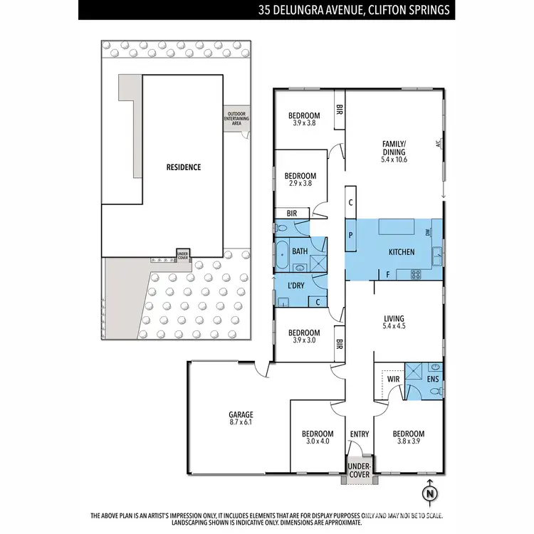 Floorplan of Homely house listing, 35 Delungra Avenue, Clifton Springs VIC 3222