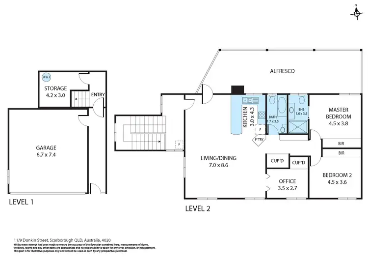 Floorplan of Homely unit listing, 11/9-15 Donkin Street, Scarborough QLD 4020