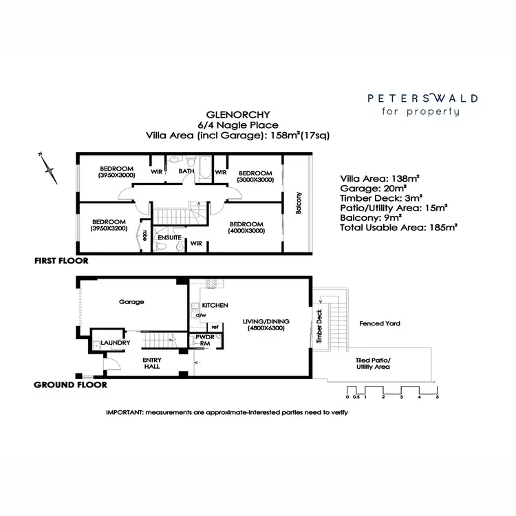 Floorplan of Homely townhouse listing, 6/4 Nagle Place, Glenorchy TAS 7010