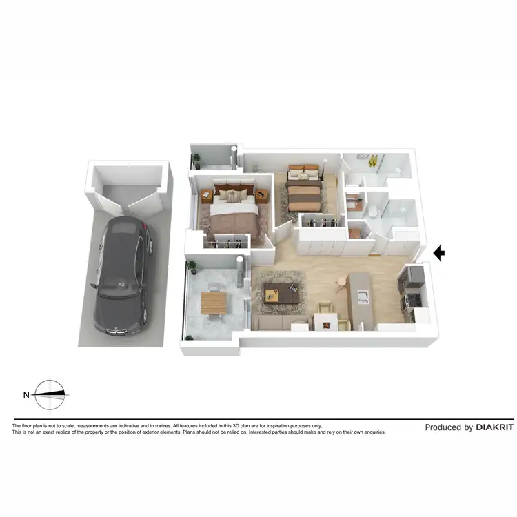 Floorplan of Homely apartment listing, 412/51 Homer Street, Moonee Ponds VIC 3039
