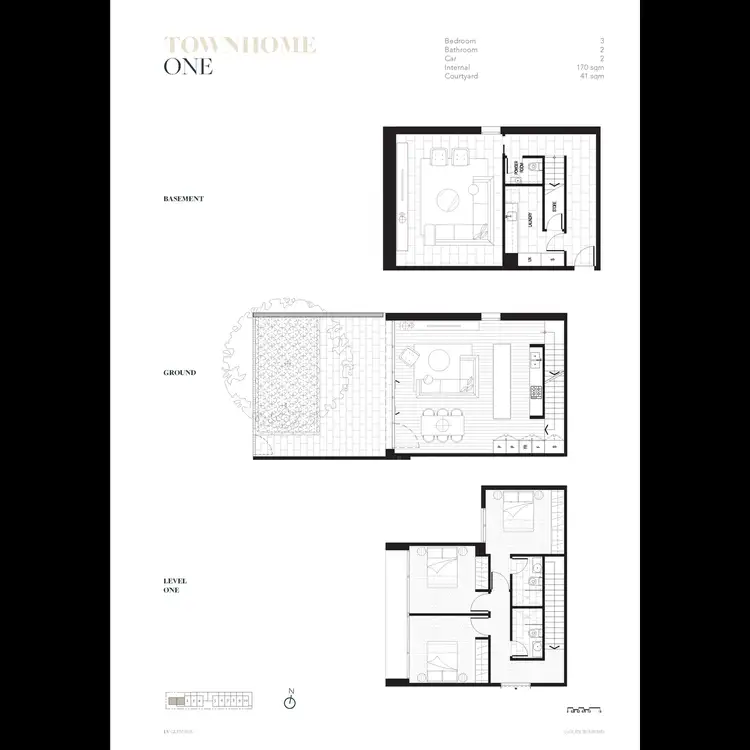Floorplan of Homely townhouse listing, 1/55 Glen Iris Road, Glen Iris VIC 3146