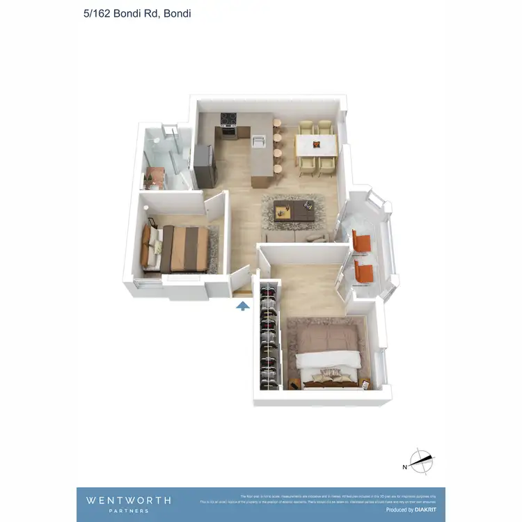 Floorplan of Homely apartment listing, 5/162 Bondi Road, Bondi NSW 2026