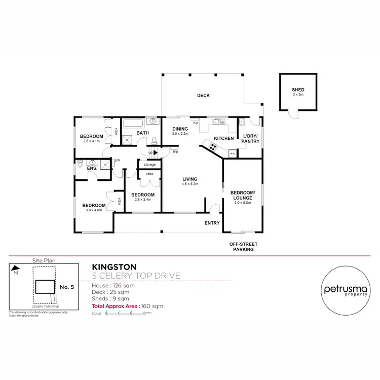 Floorplan of Homely house listing, 5 Celery Top Drive, Kingston TAS 7050