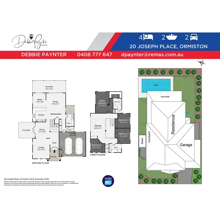Floorplan of Homely house listing, 20 Joseph Place, Ormiston QLD 4160