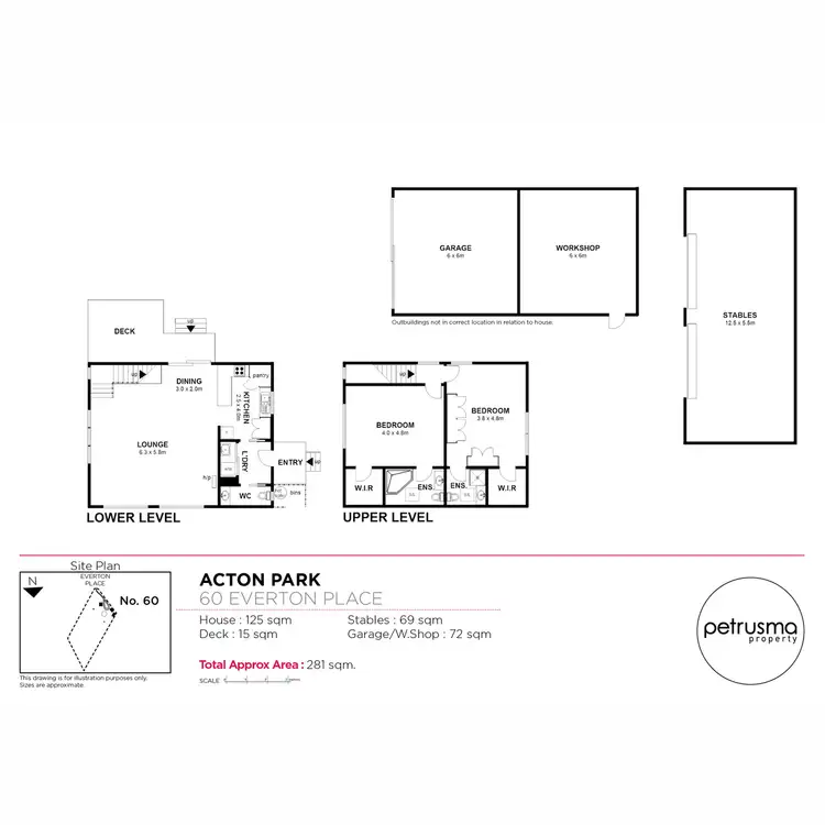 Floorplan of Homely house listing, 60 Everton Place, Acton Park TAS 7170