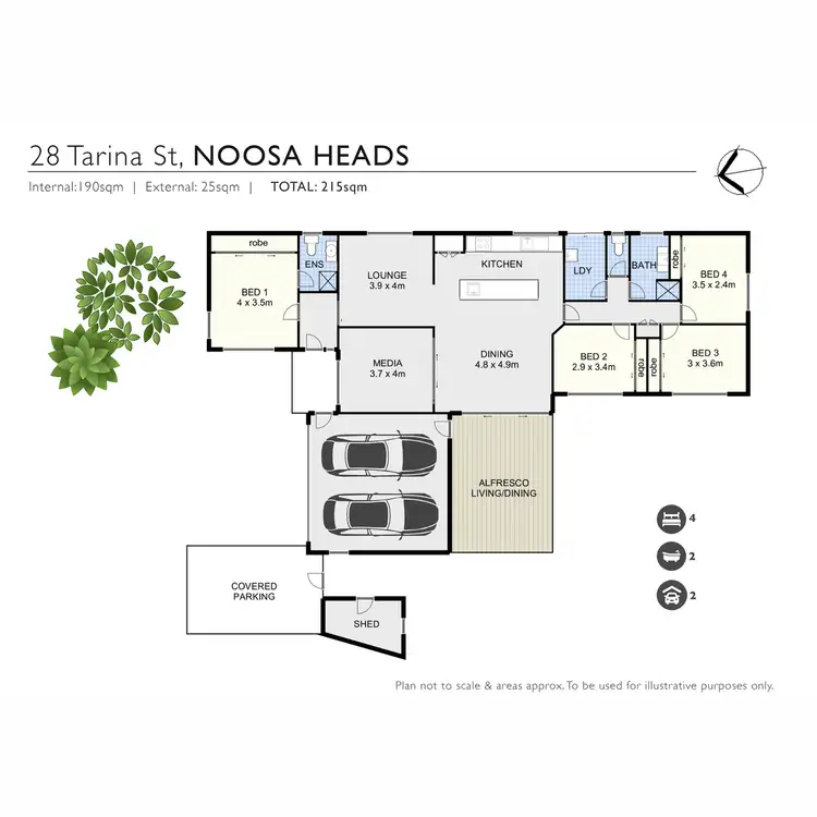 Floorplan of Homely house listing, 28 Tarina Street, Noosa Heads QLD 4567