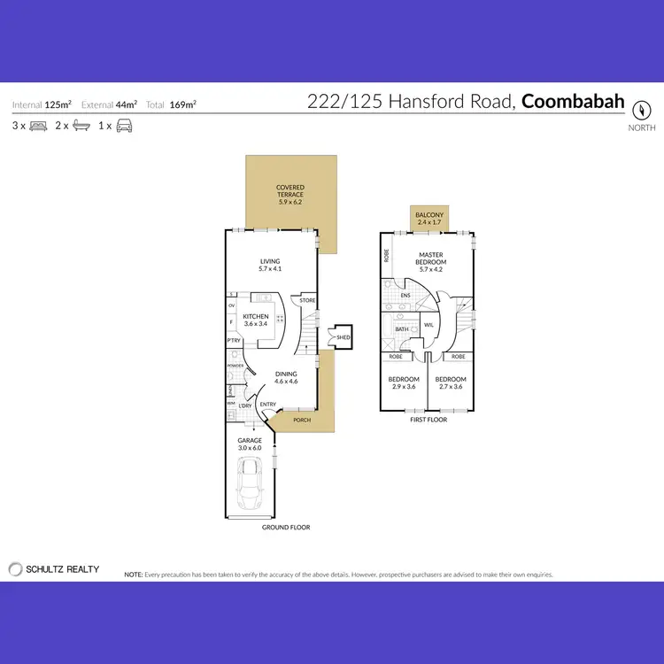 Floorplan of Homely townhouse listing, 222/125 Hansford Road, Coombabah QLD 4216