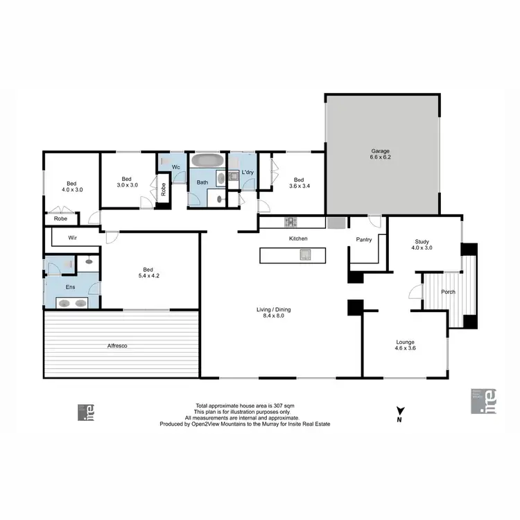 Floorplan of Homely house listing, 5 Maple Circuit, Wangaratta VIC 3677