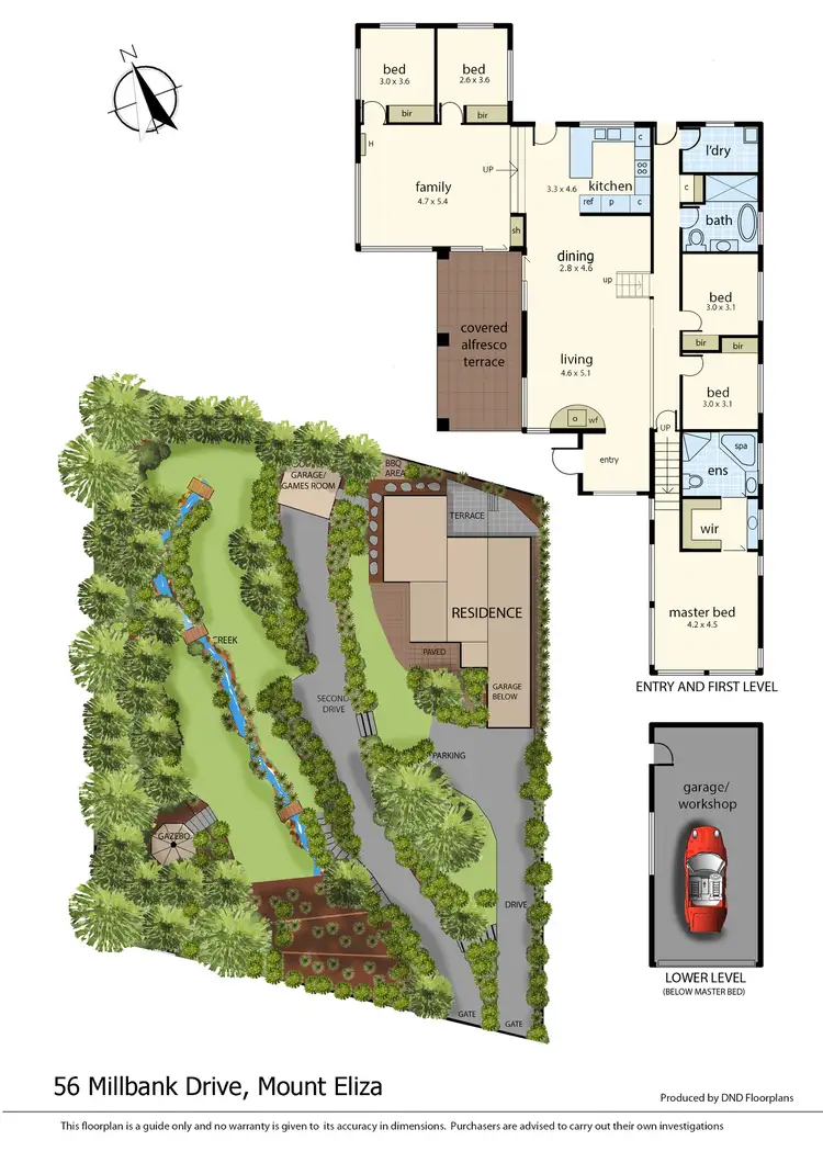 Floorplan of Homely house listing, 56 Millbank Drive, Mount Eliza VIC 3930